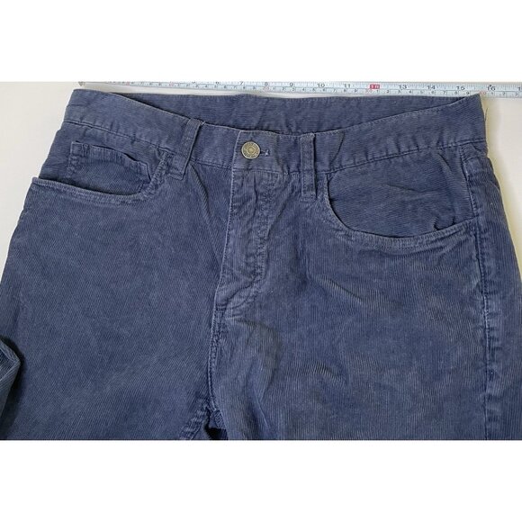 Brooks brothers pants Mens Red fleece Corduroy flat front straight Navy 31x30 - Picture 8 of 8